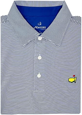 מאסטרים אותנטיים מאסטרס בביצועים כחולים טק חולצת פולו גולף | ארבעה סגנונות צבעוניים | גודל סחורה קטנה עד XXL